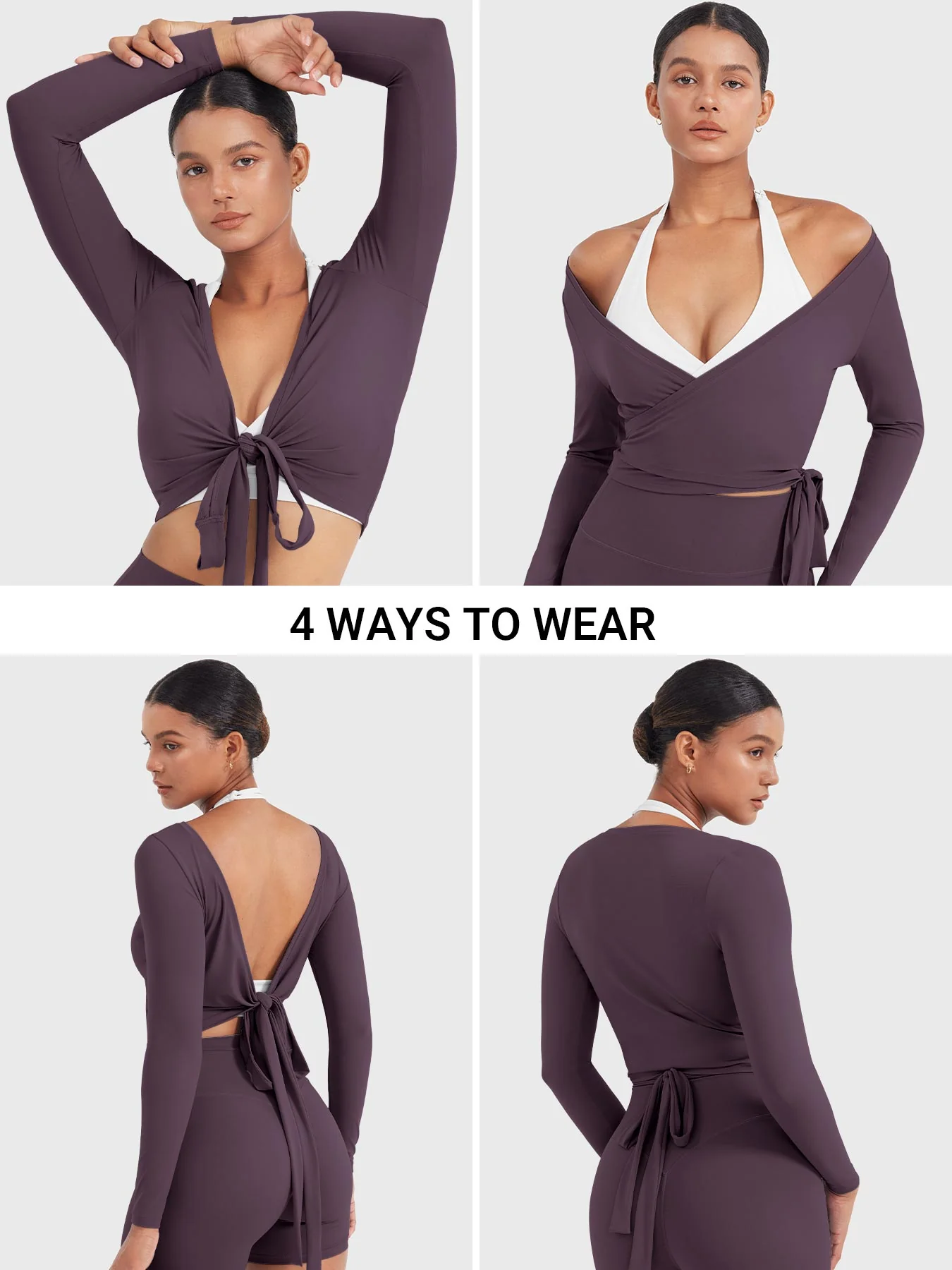 Yeoreo Michelie Long Sleeve Ballet Wrap Top - Image 22