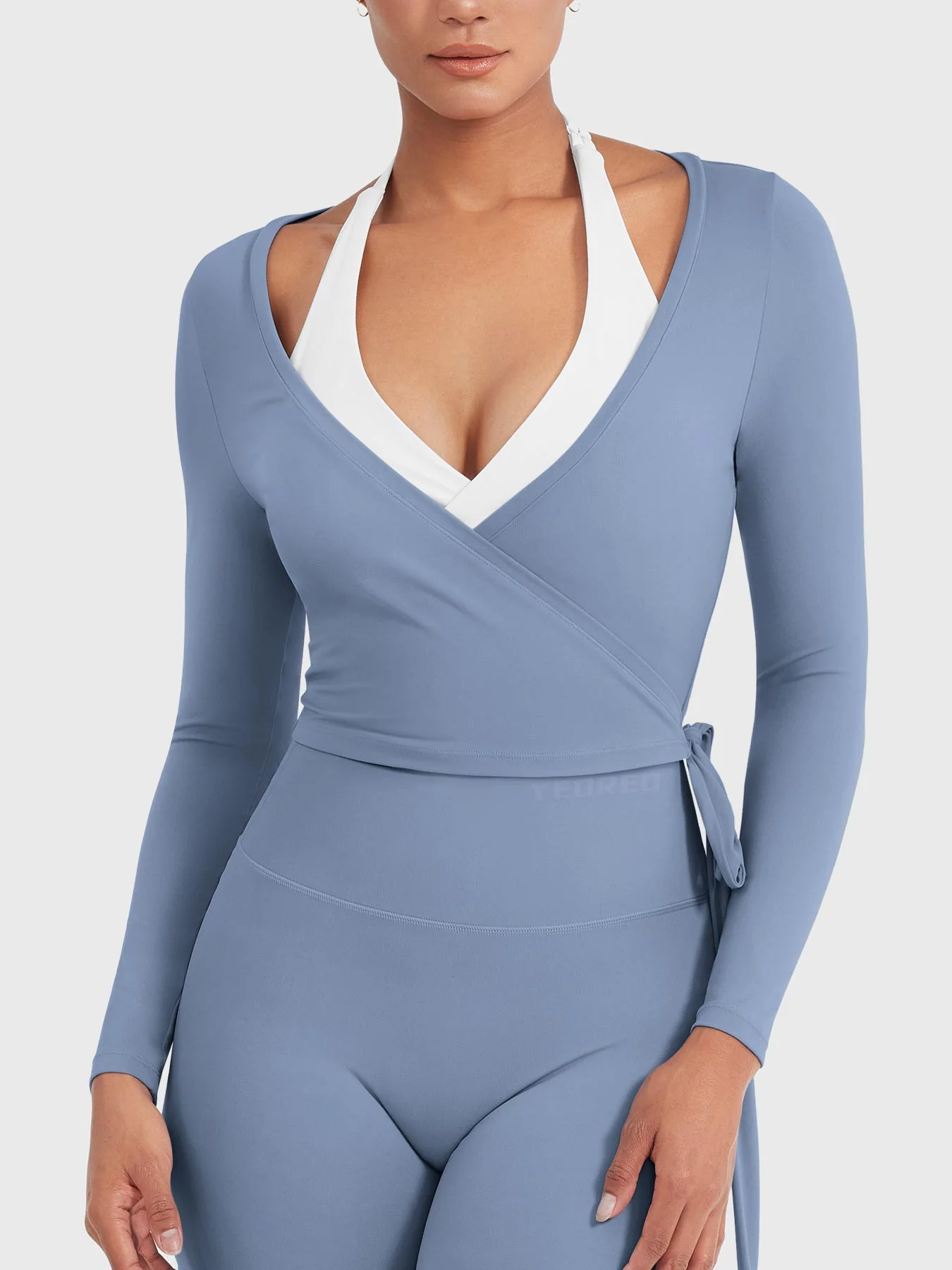 Yeoreo Michelie Long Sleeve Ballet Wrap Top - Image 25