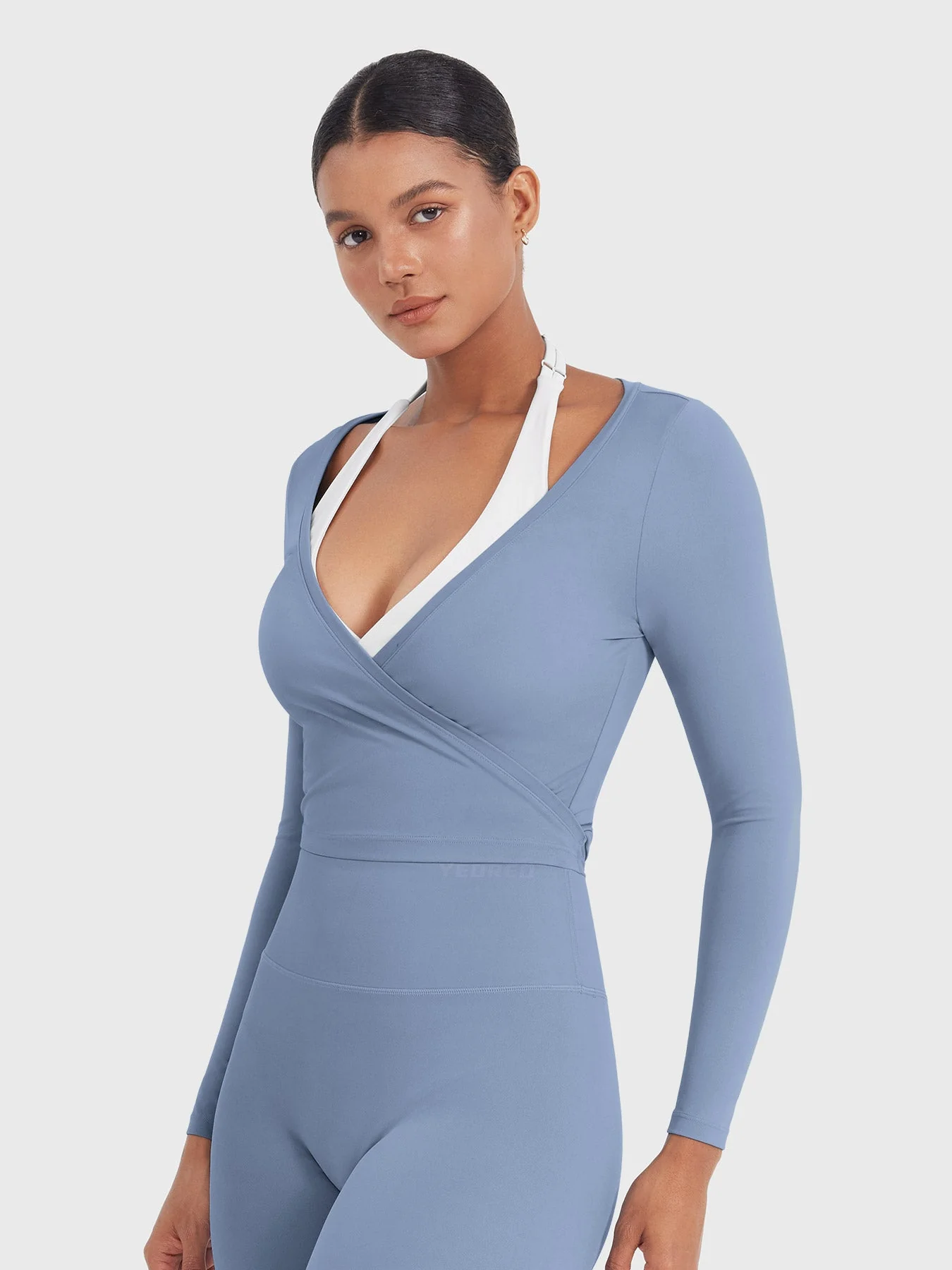 Yeoreo Michelie Long Sleeve Ballet Wrap Top - Image 27