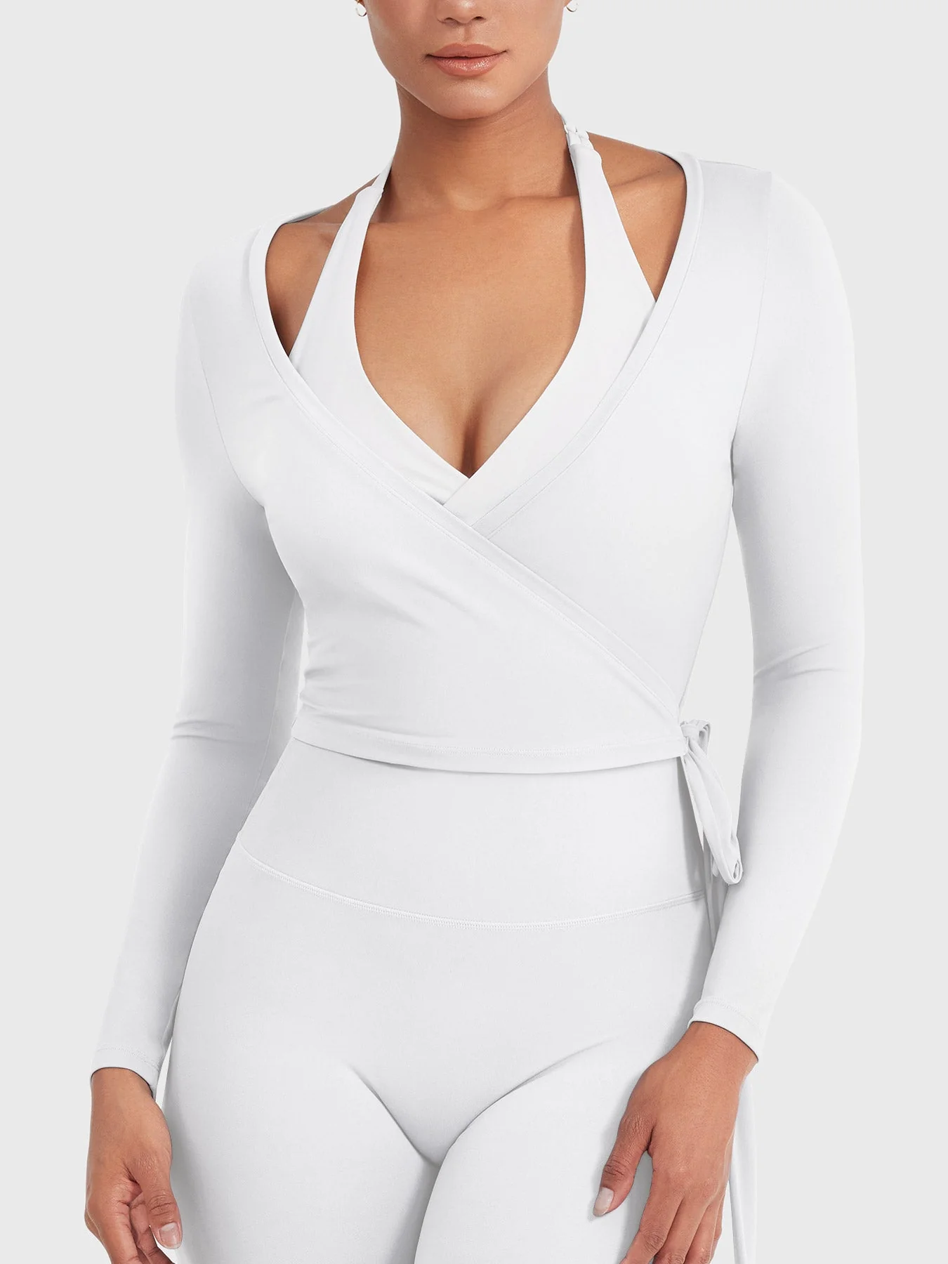 Yeoreo Michelie Long Sleeve Ballet Wrap Top - Image 31