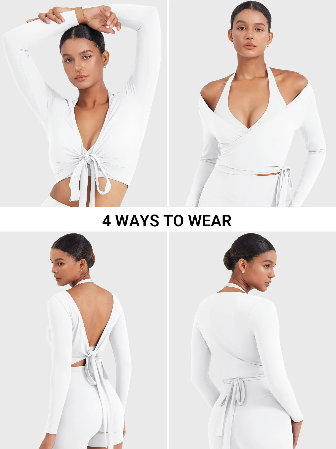 Yeoreo Michelie Long Sleeve Ballet Wrap Top - Image 34