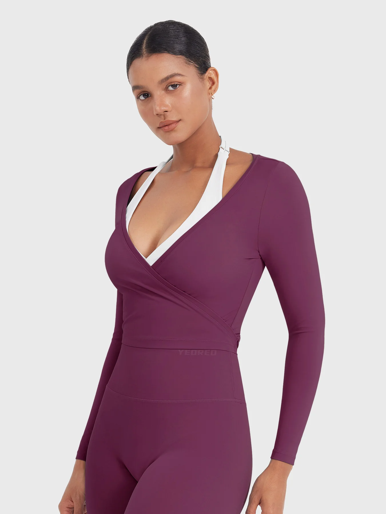 Yeoreo Michelie Long Sleeve Ballet Wrap Top - Image 39