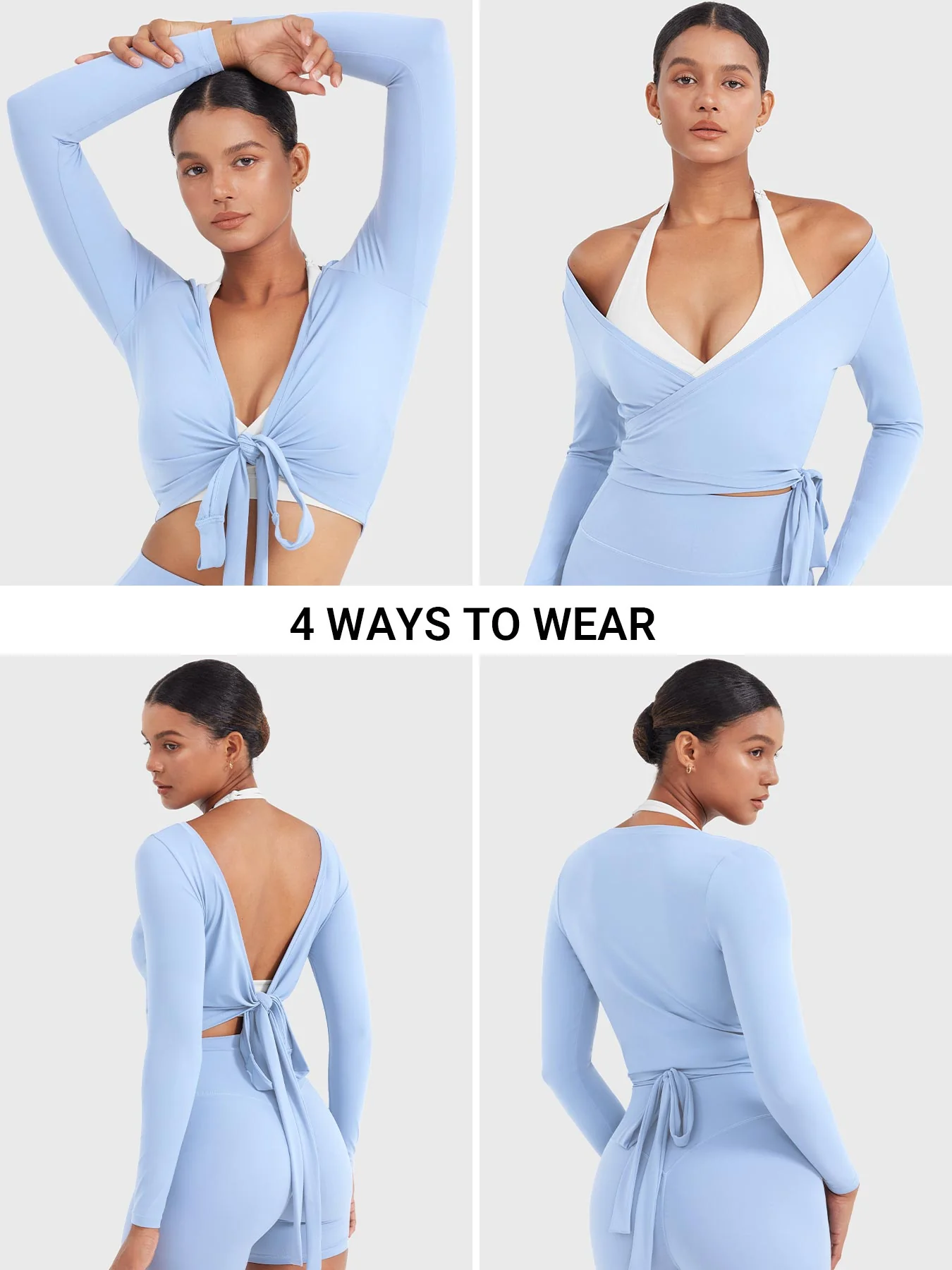 Yeoreo Michelie Long Sleeve Ballet Wrap Top - Image 46