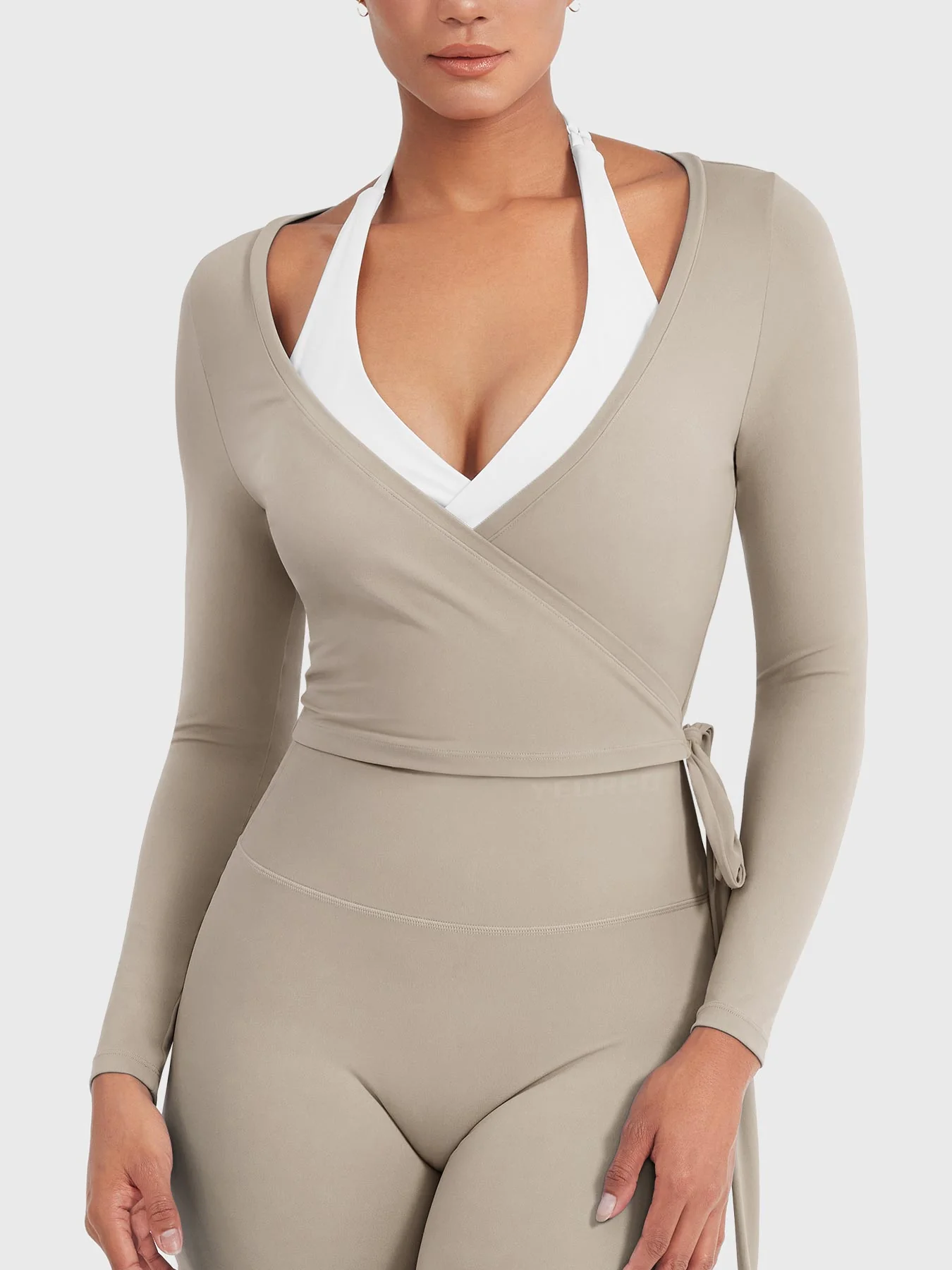 Yeoreo Michelie Long Sleeve Ballet Wrap Top - Image 49