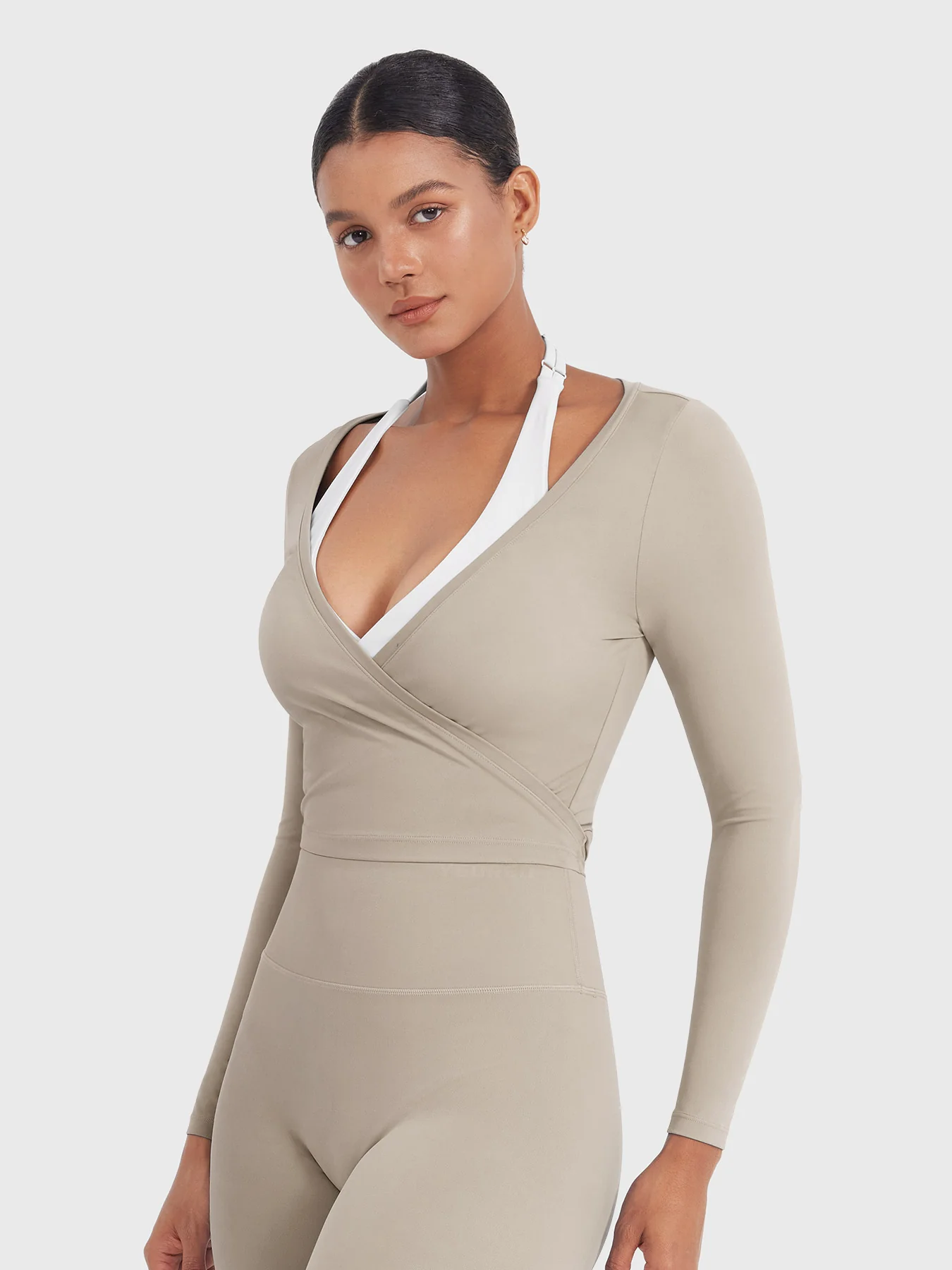 Yeoreo Michelie Long Sleeve Ballet Wrap Top - Image 51