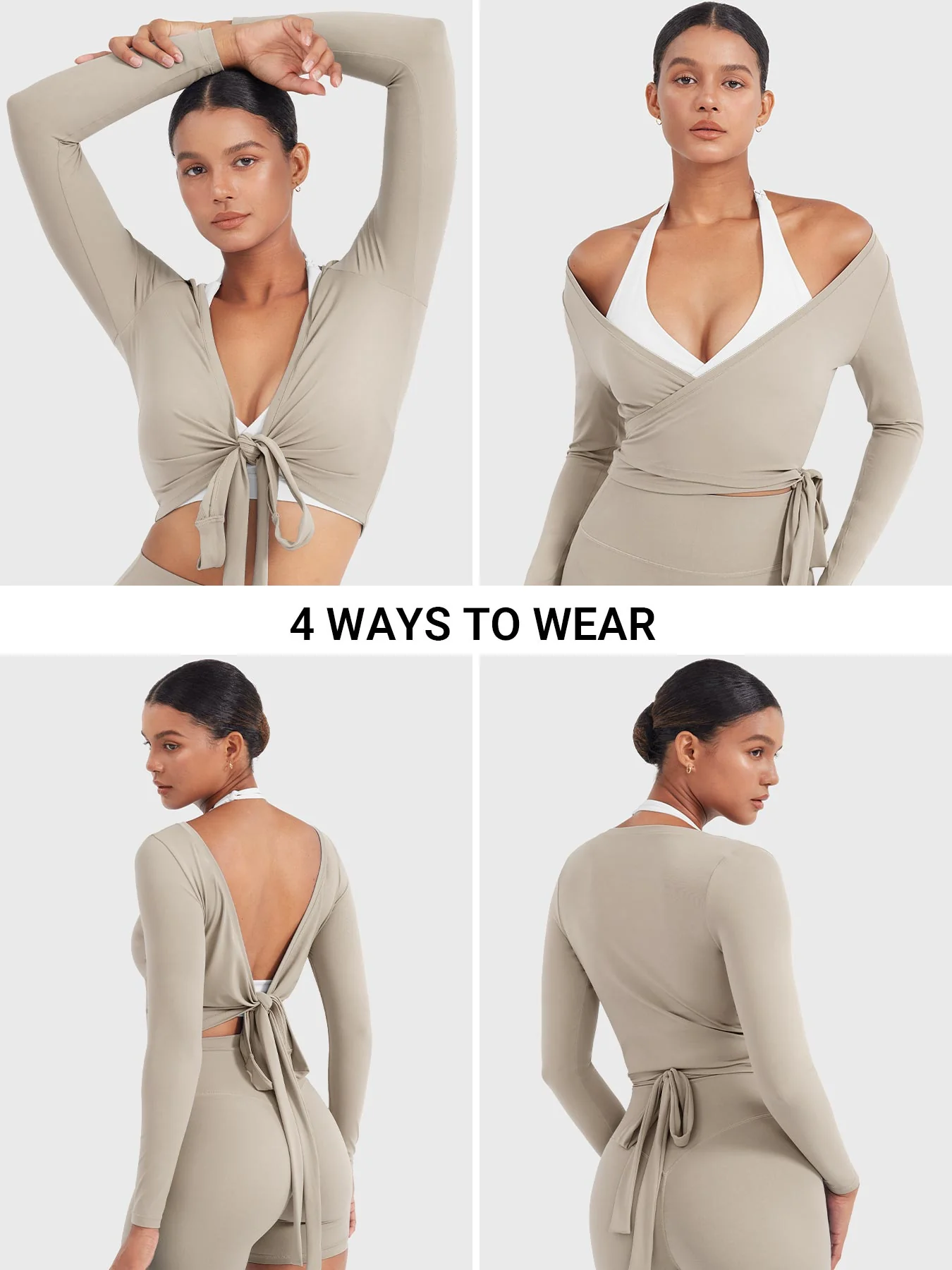 Yeoreo Michelie Long Sleeve Ballet Wrap Top - Image 52