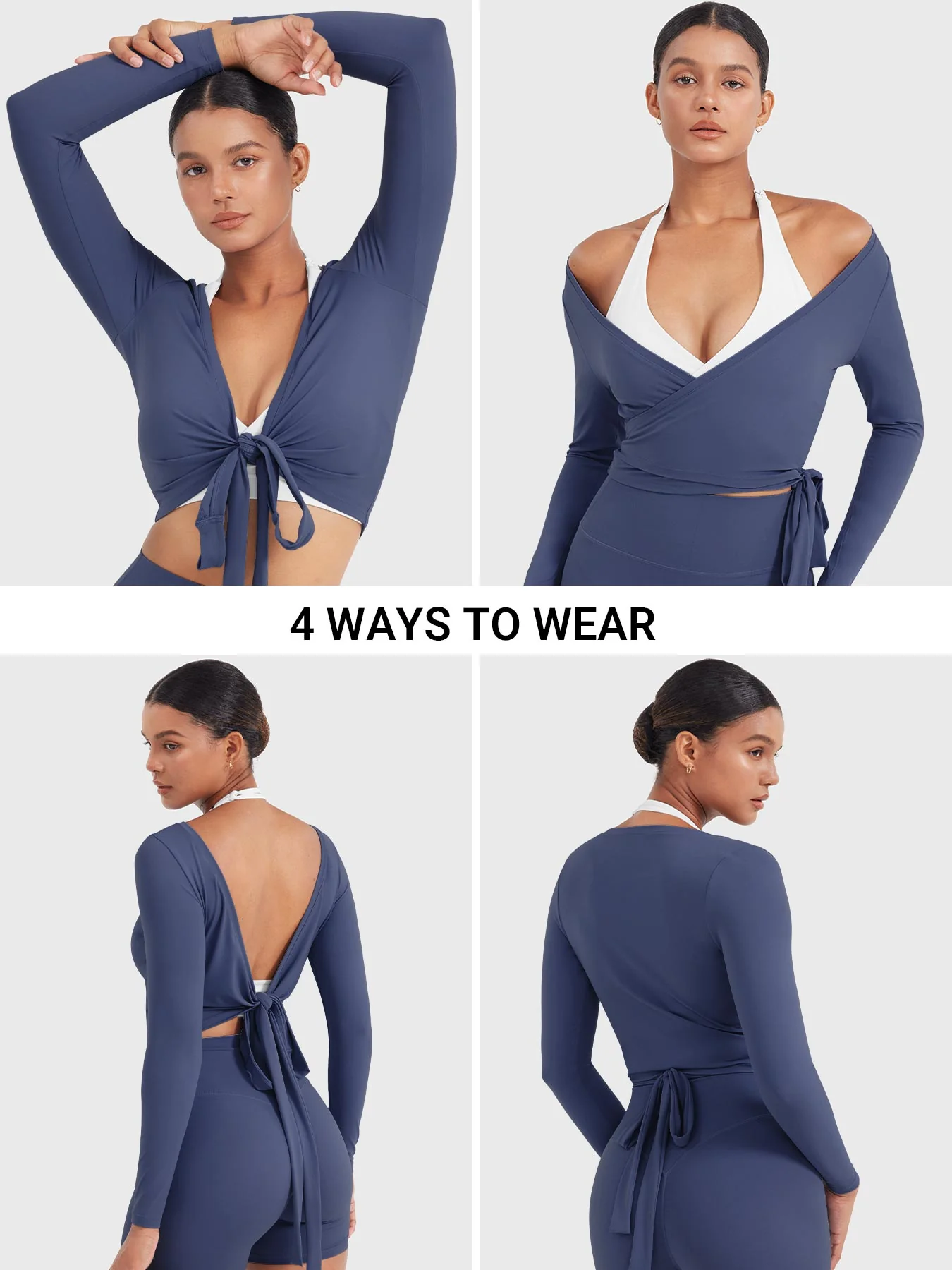 Yeoreo Michelie Long Sleeve Ballet Wrap Top - Image 58