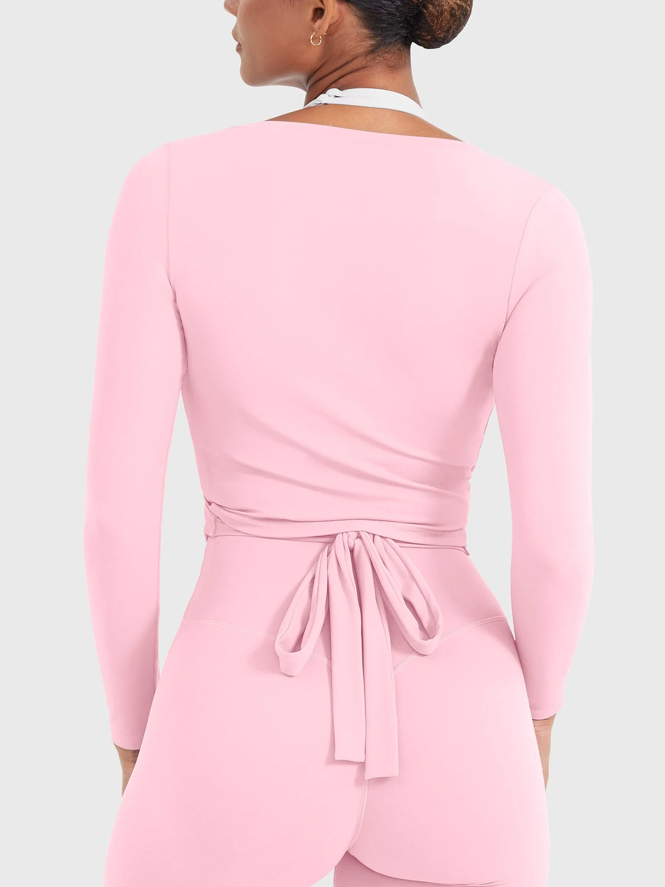 Yeoreo Michelie Long Sleeve Ballet Wrap Top - Image 8