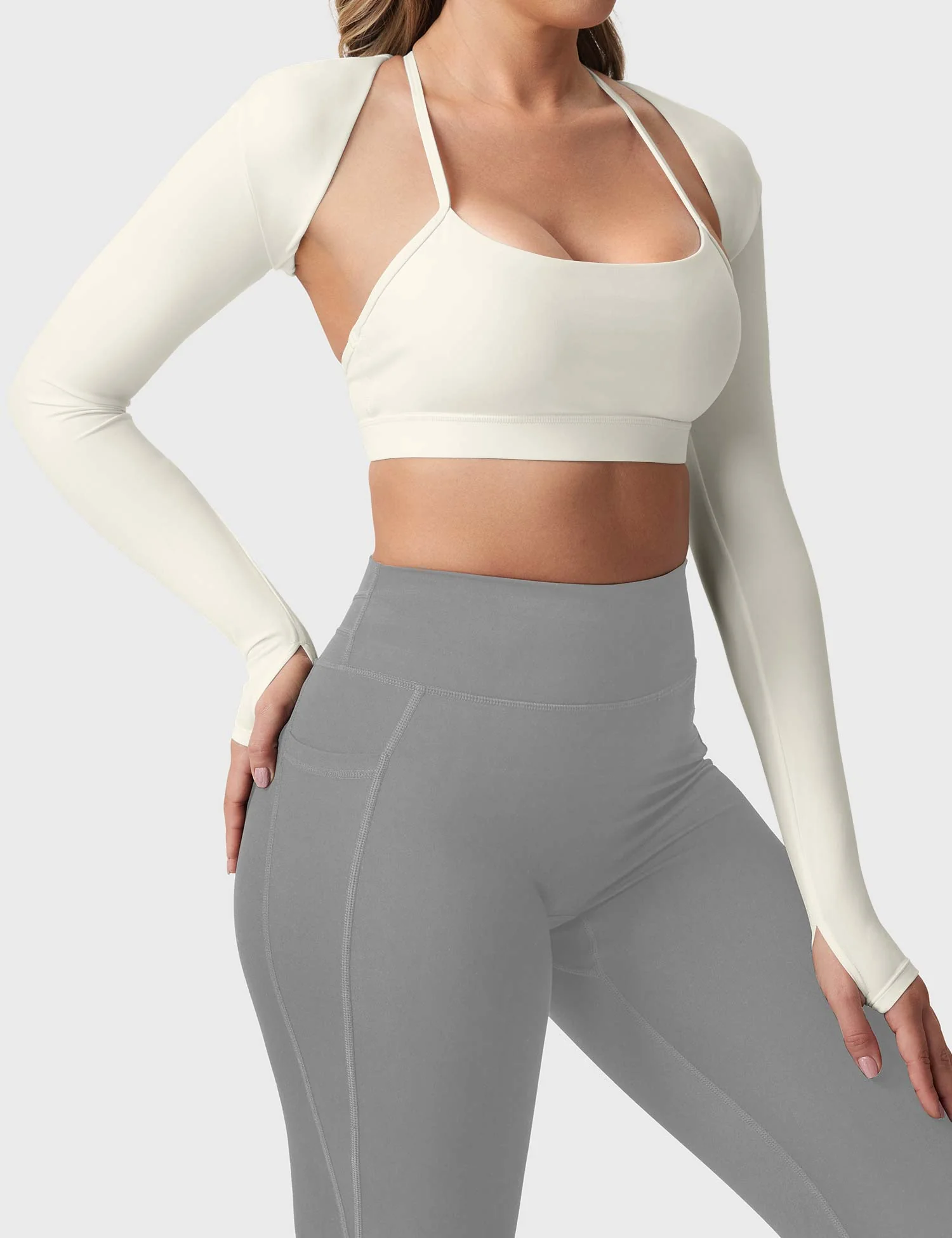 Yeoreo Mini Long Sleeve Bolero Shrug - Image 11