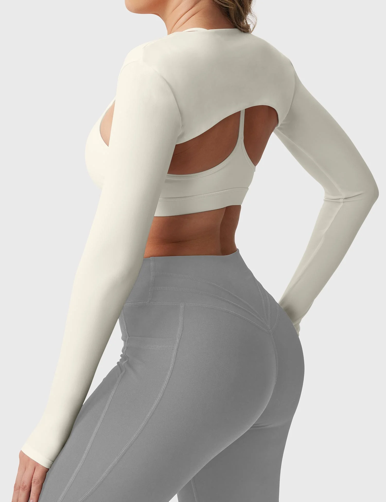 Yeoreo Mini Long Sleeve Bolero Shrug - Image 12