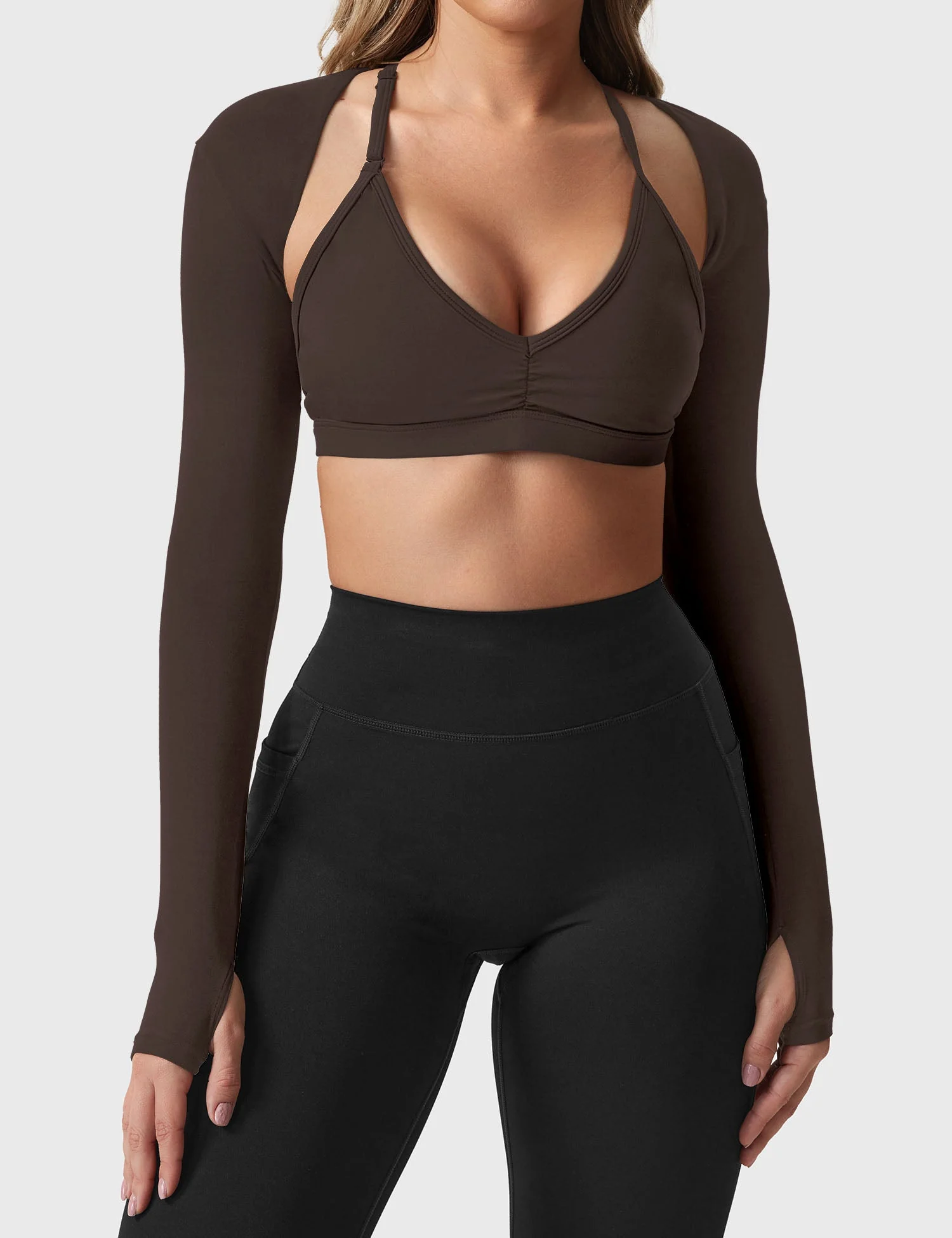 Yeoreo Mini Long Sleeve Bolero Shrug - Image 13