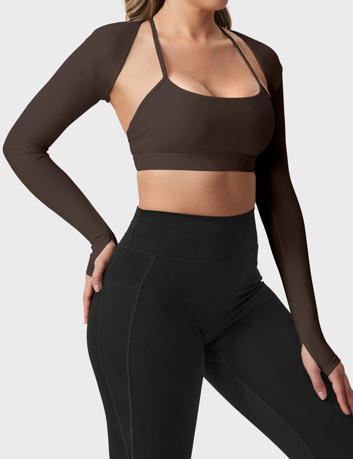 Yeoreo Mini Long Sleeve Bolero Shrug - Image 15