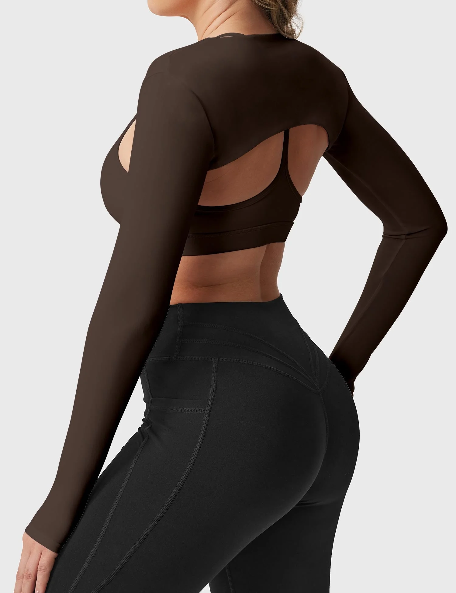 Yeoreo Mini Long Sleeve Bolero Shrug - Image 16