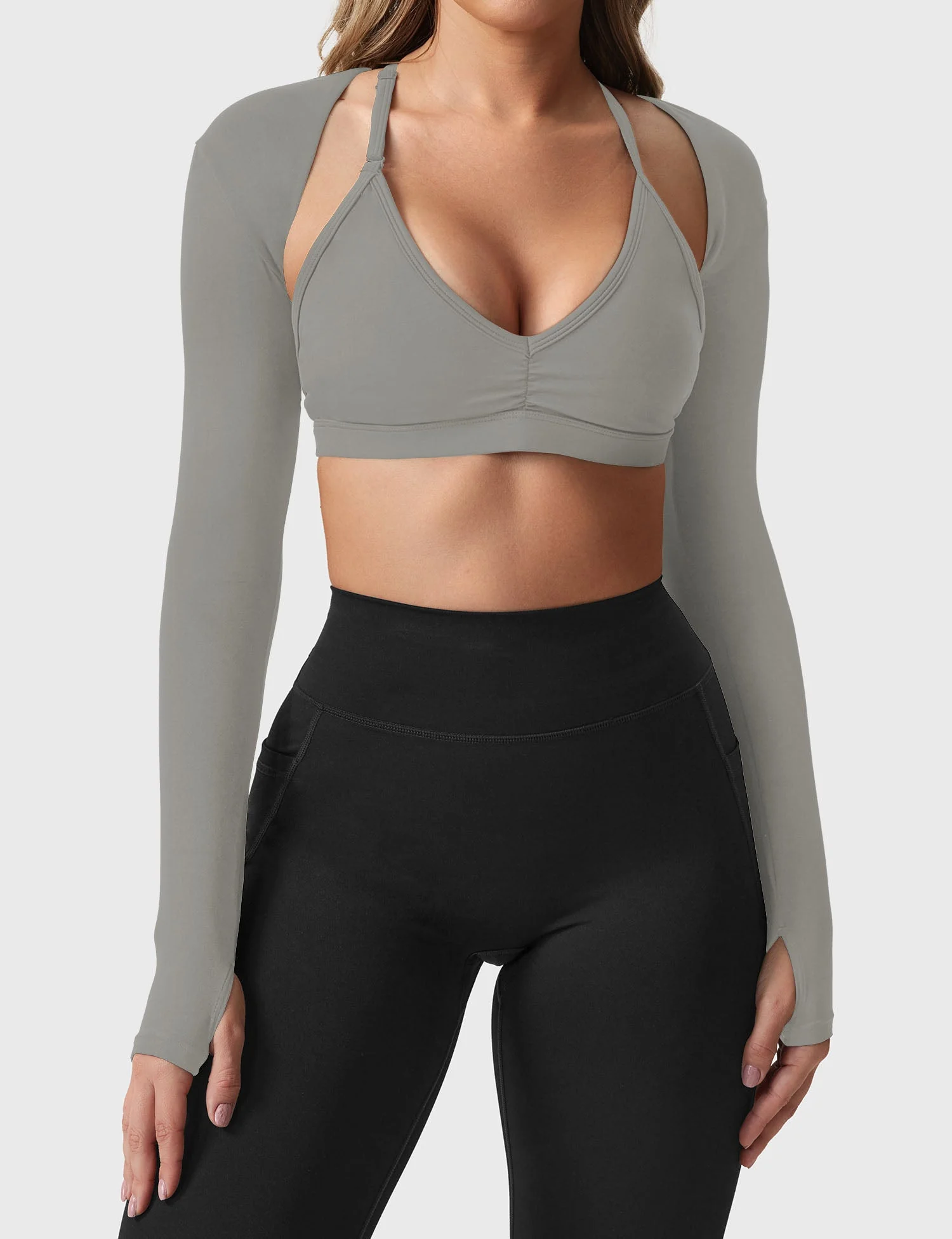 Yeoreo Mini Long Sleeve Bolero Shrug - Image 17