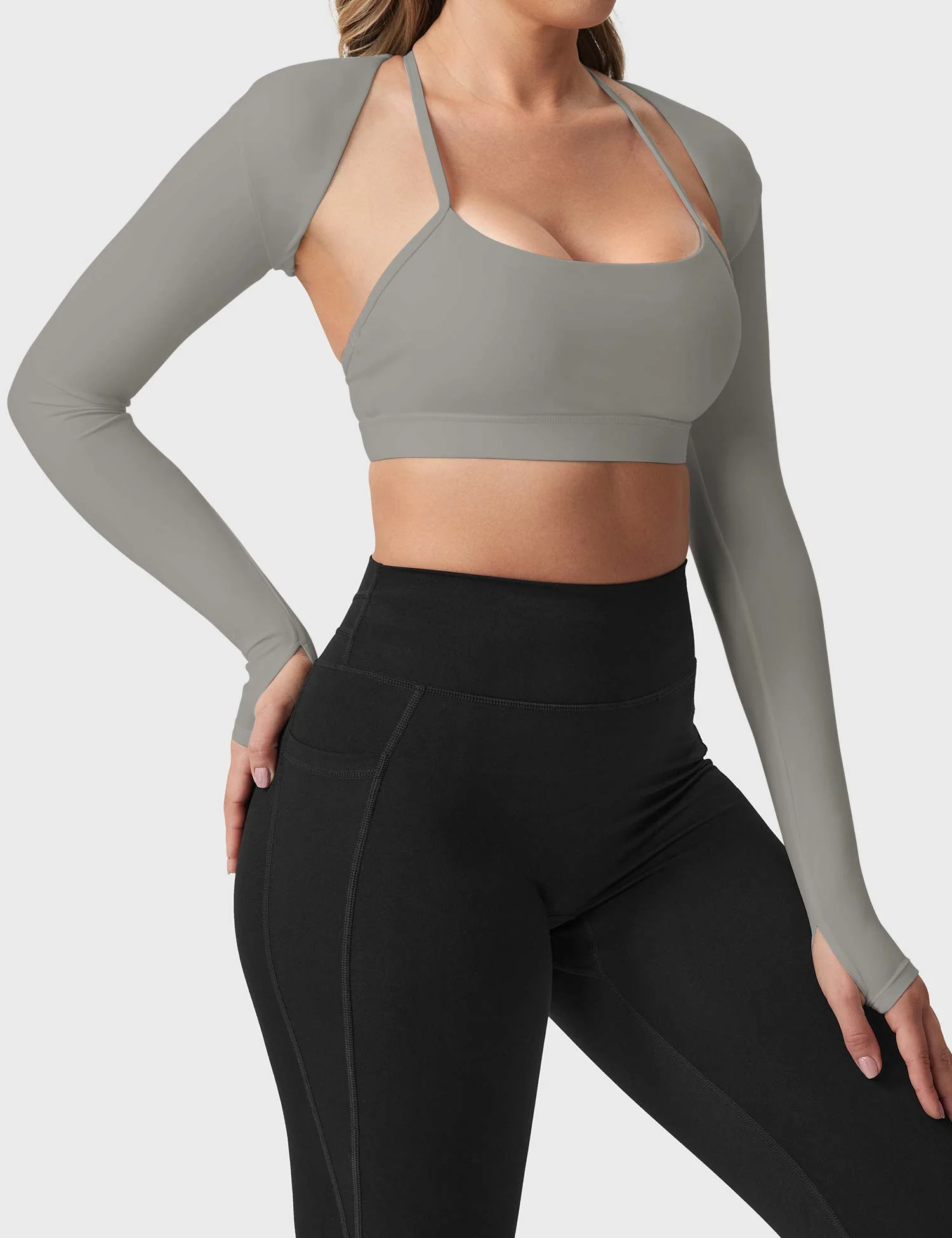 Yeoreo Mini Long Sleeve Bolero Shrug - Image 19