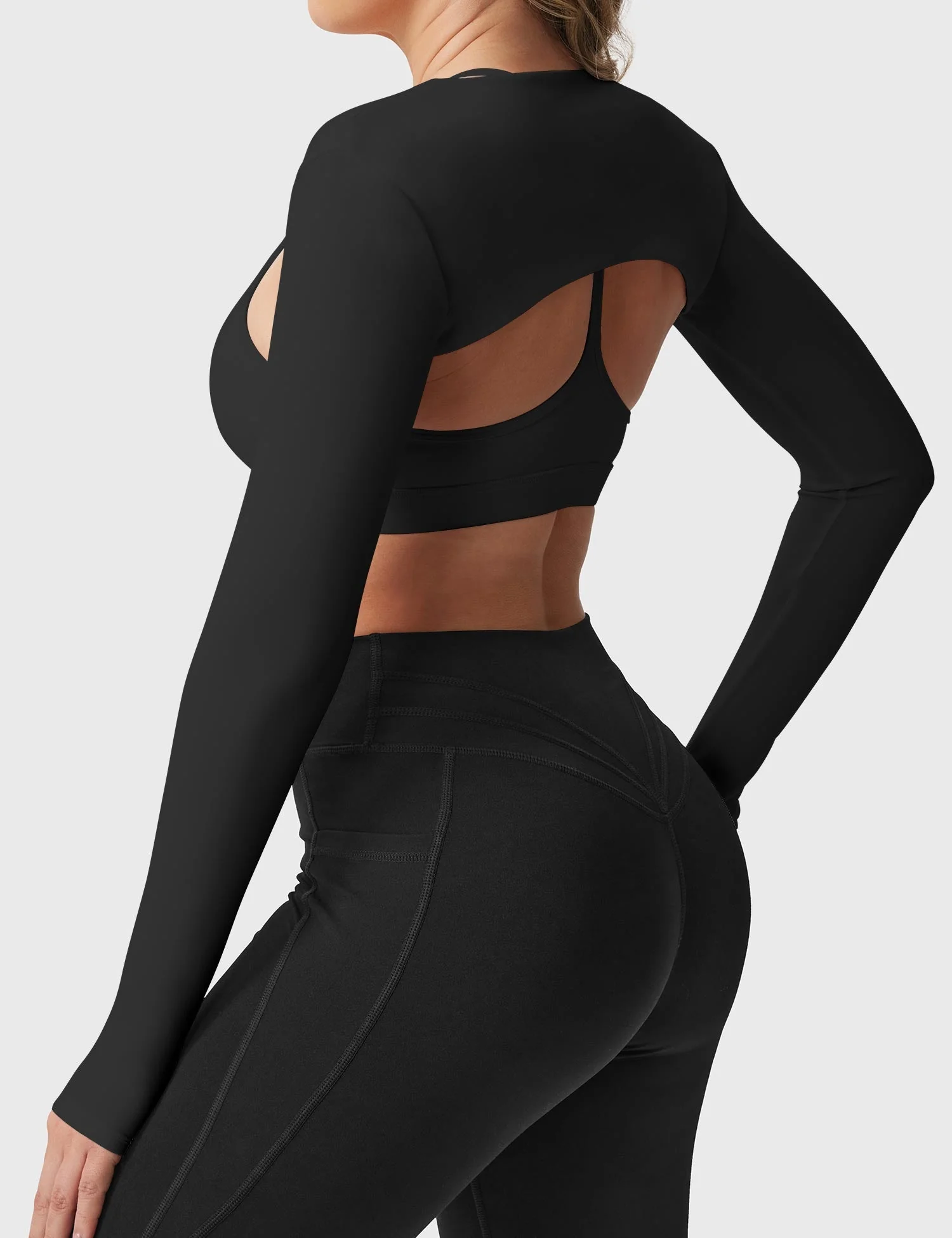 Yeoreo Mini Long Sleeve Bolero Shrug - Image 4