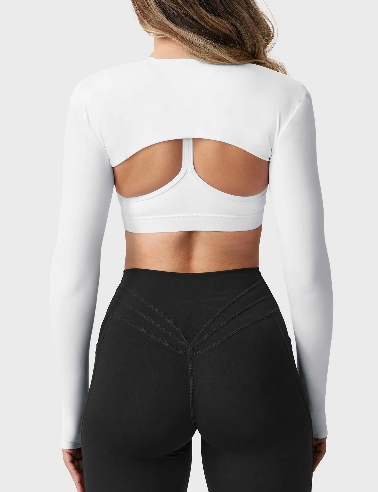 Yeoreo Mini Long Sleeve Bolero Shrug - Image 6