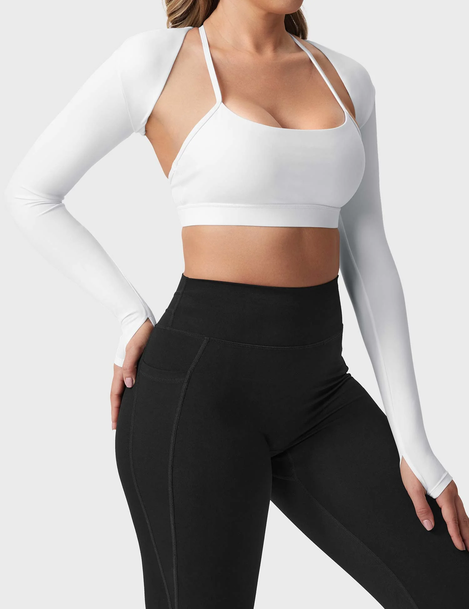 Yeoreo Mini Long Sleeve Bolero Shrug - Image 7