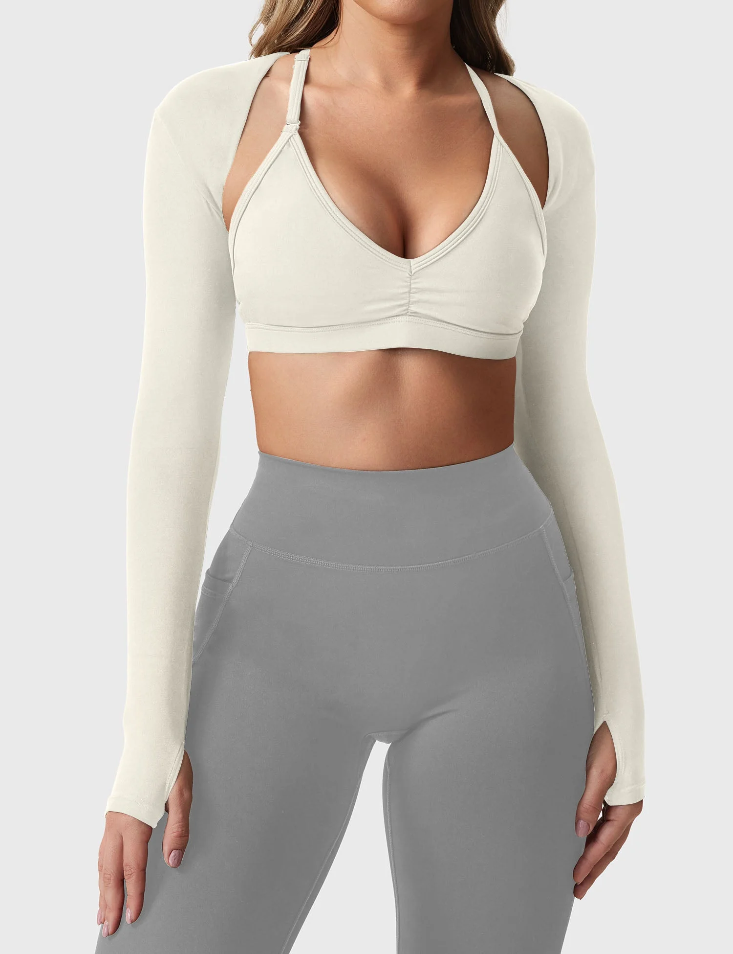 Yeoreo Mini Long Sleeve Bolero Shrug - Image 9