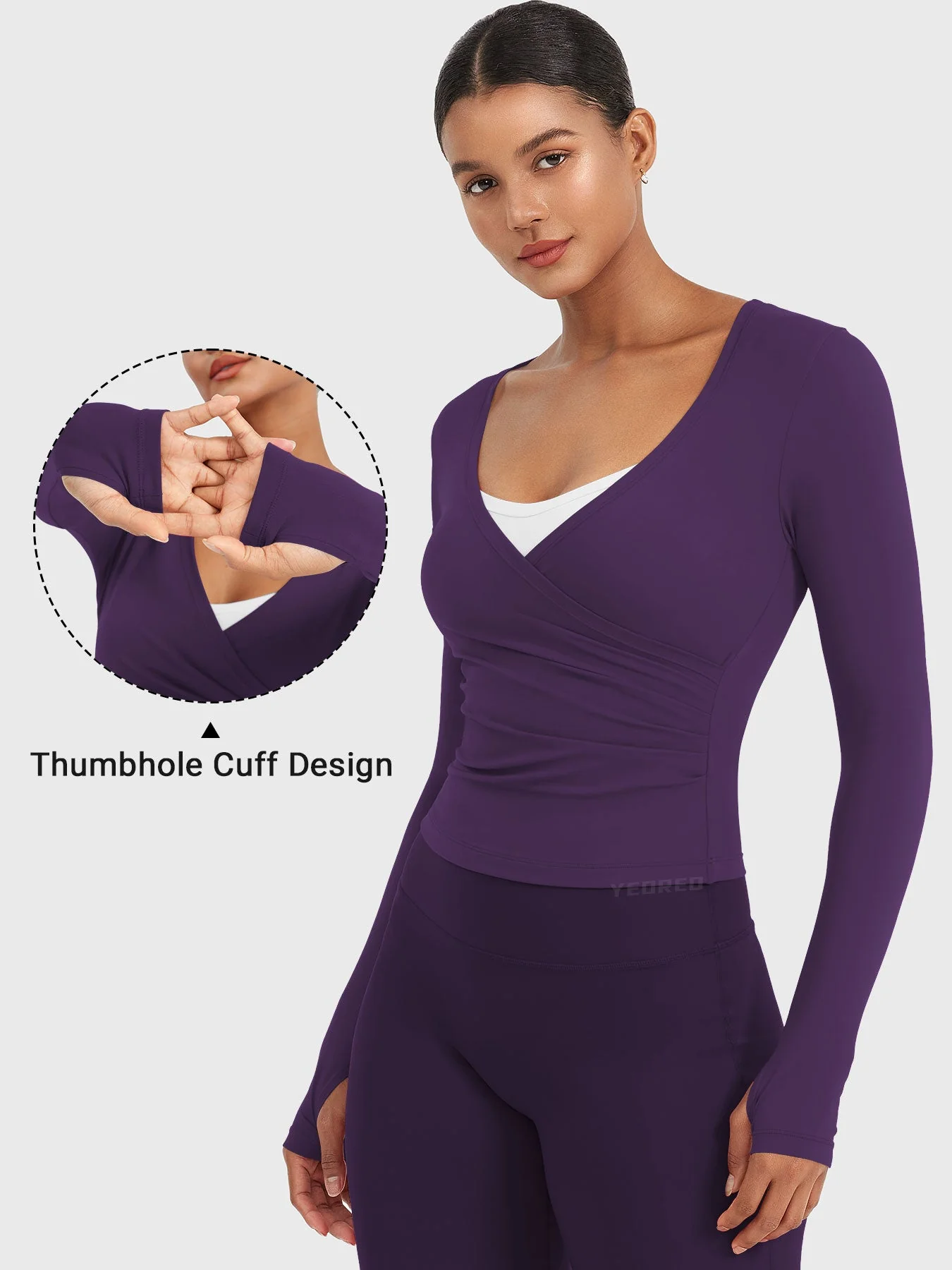 Yeoreo Minniy V Neck Long Sleeve Top - Image 18