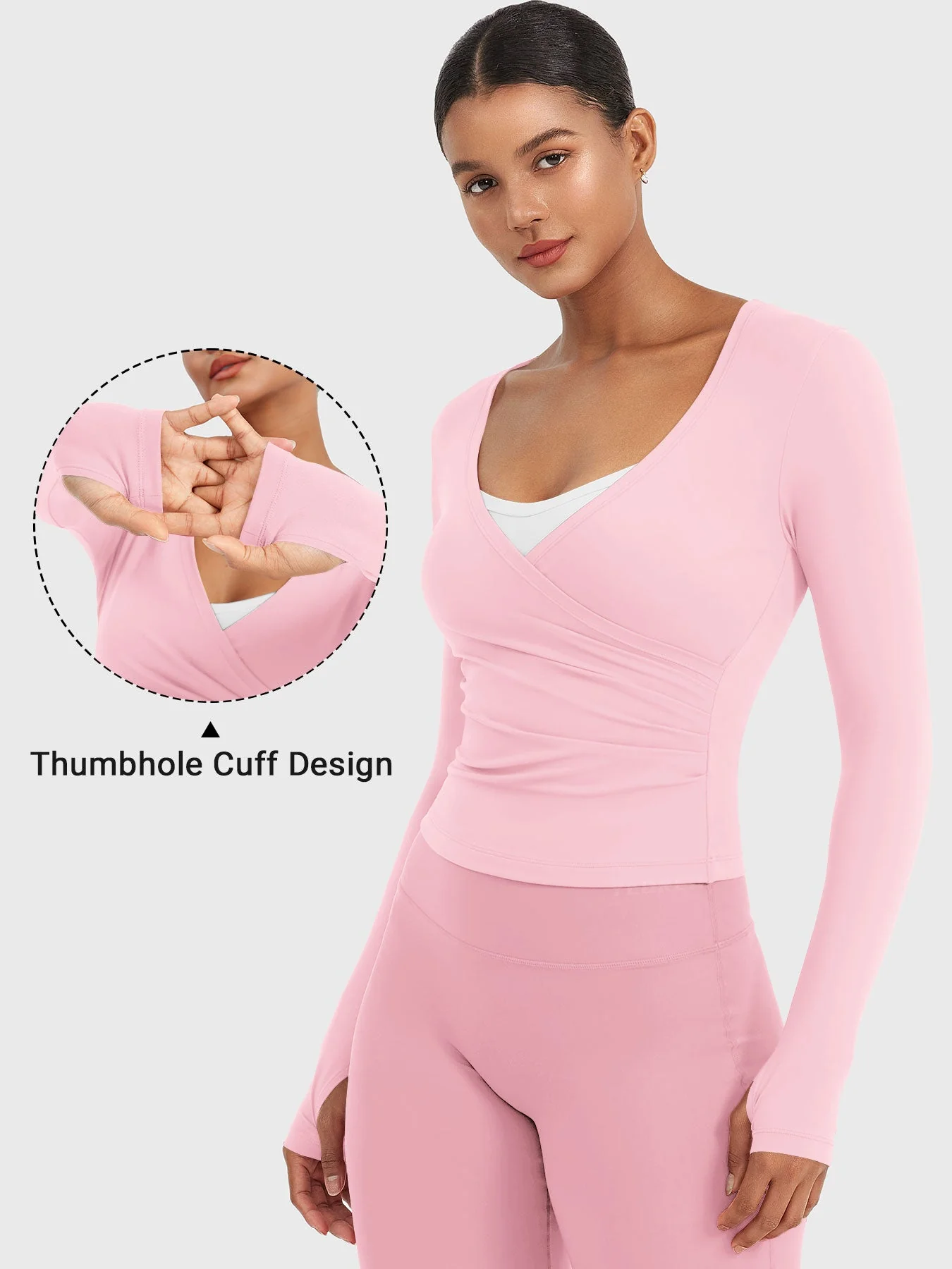 Yeoreo Minniy V Neck Long Sleeve Top - Image 23