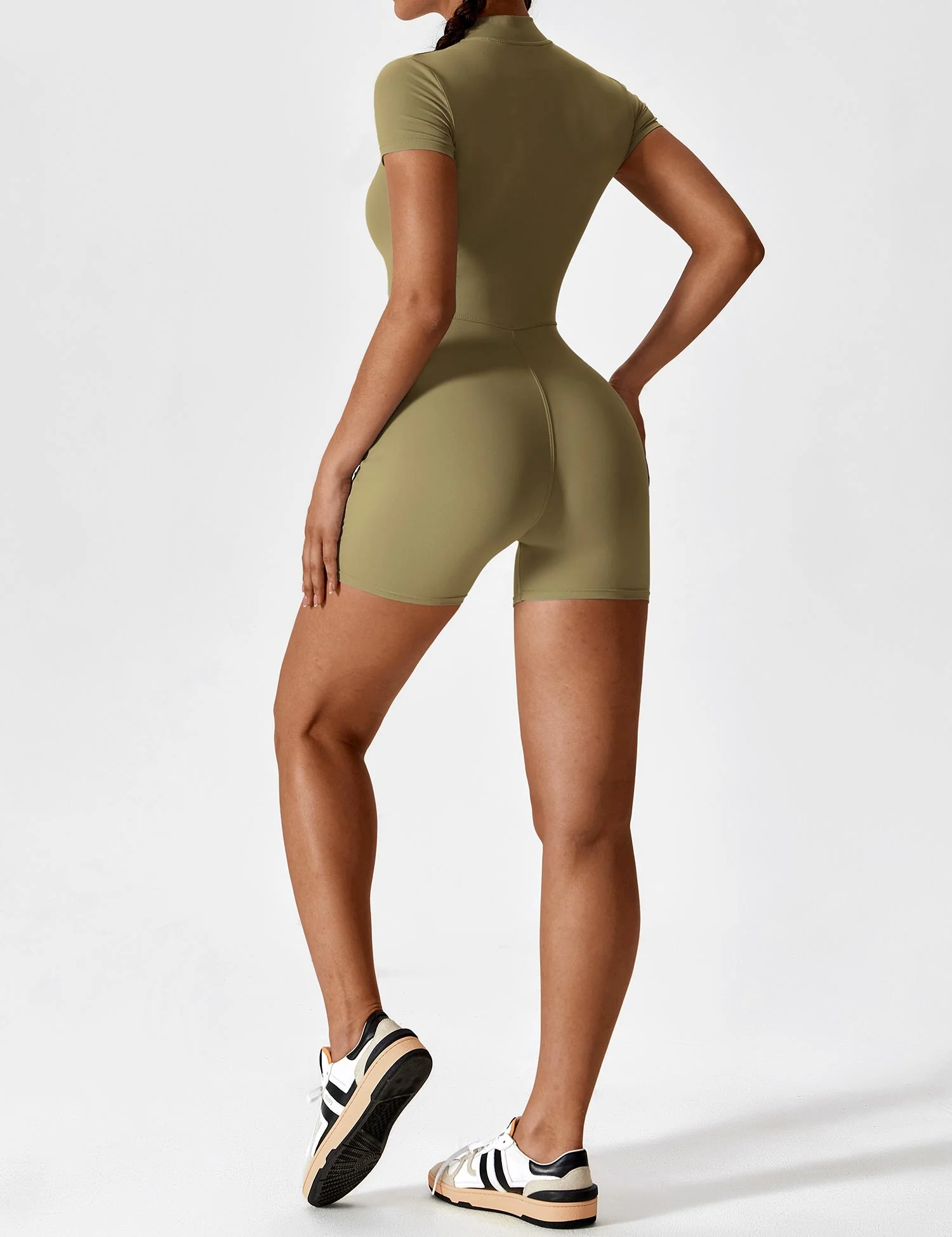 Yeoreo Short Sleeve Zipper Romper - Image 42