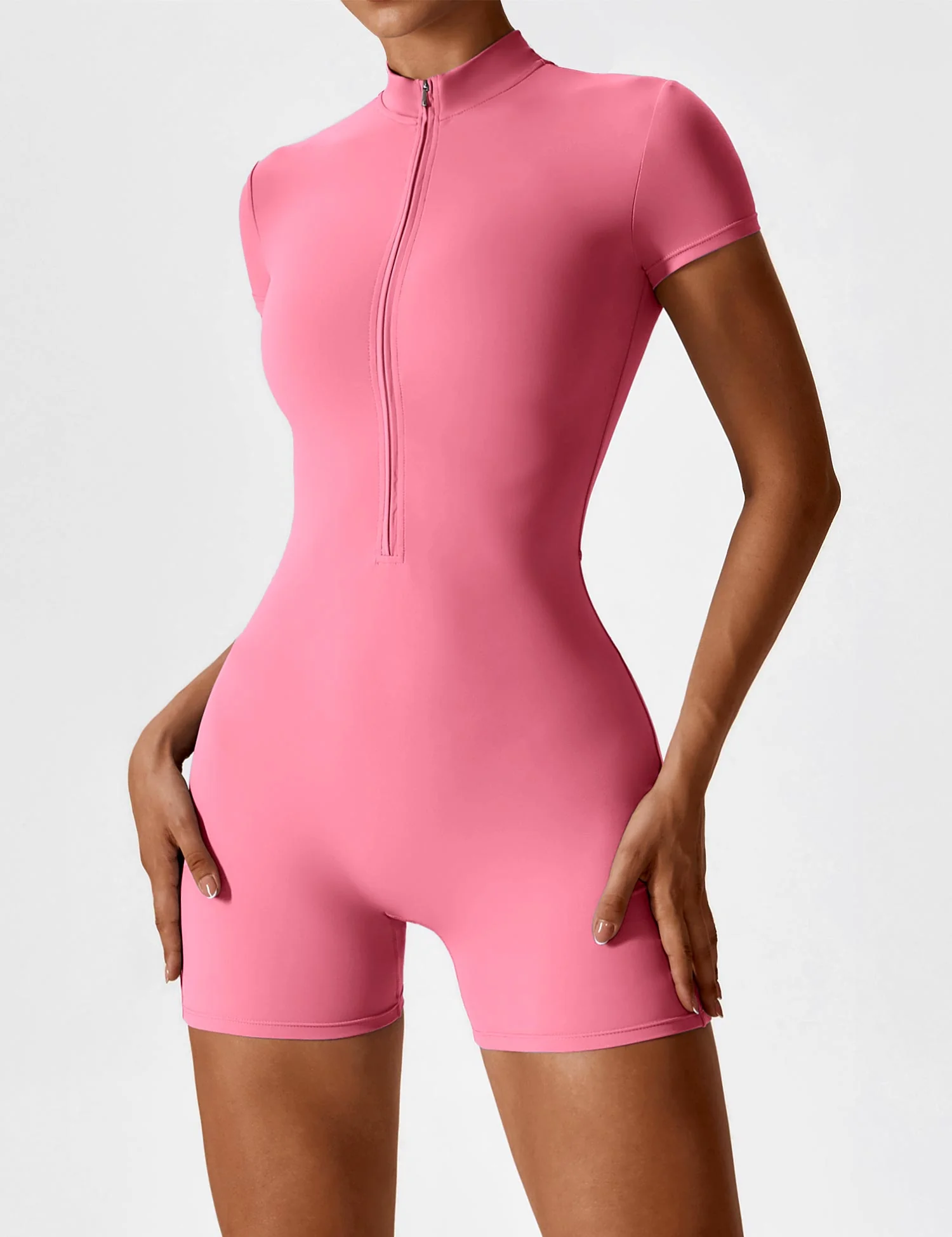 Yeoreo Short Sleeve Zipper Romper - Image 64