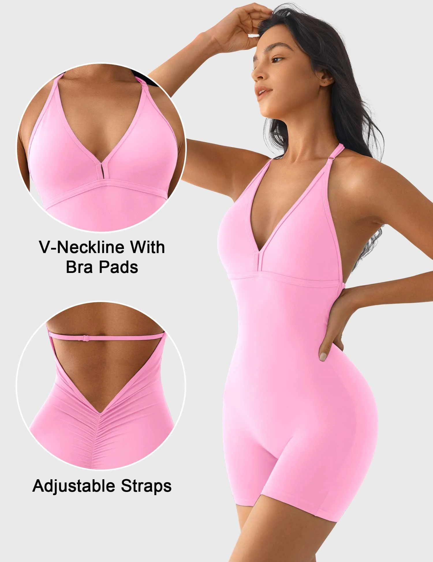 Yeoreo Taylor V Neck Backless Romper - Image 36