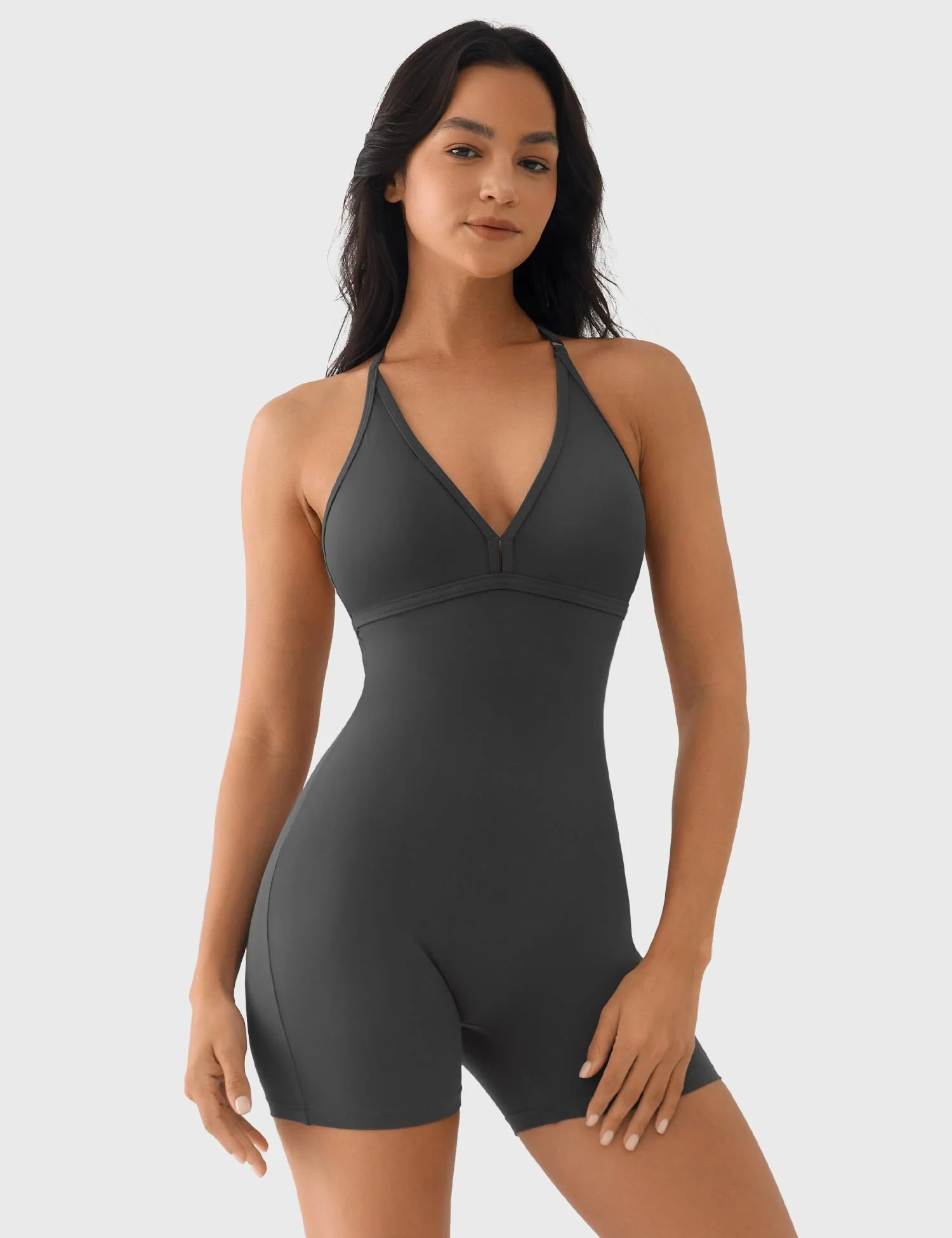 Yeoreo Taylor V Neck Backless Romper - Image 5