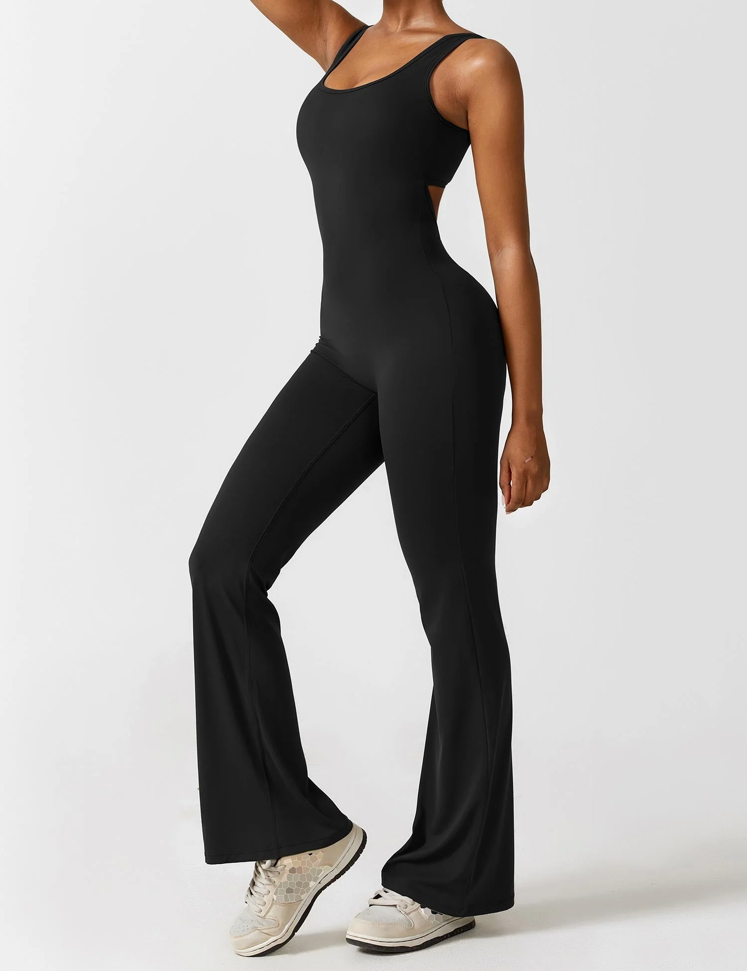 Yeoreo V-Back Flared Jumpsuit - Image 4